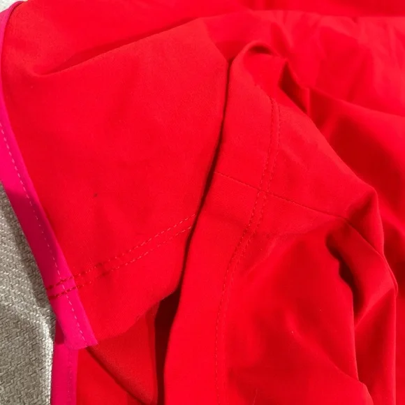 Marcia Tchikiboum side split red midi dress - Picture 7 of 8